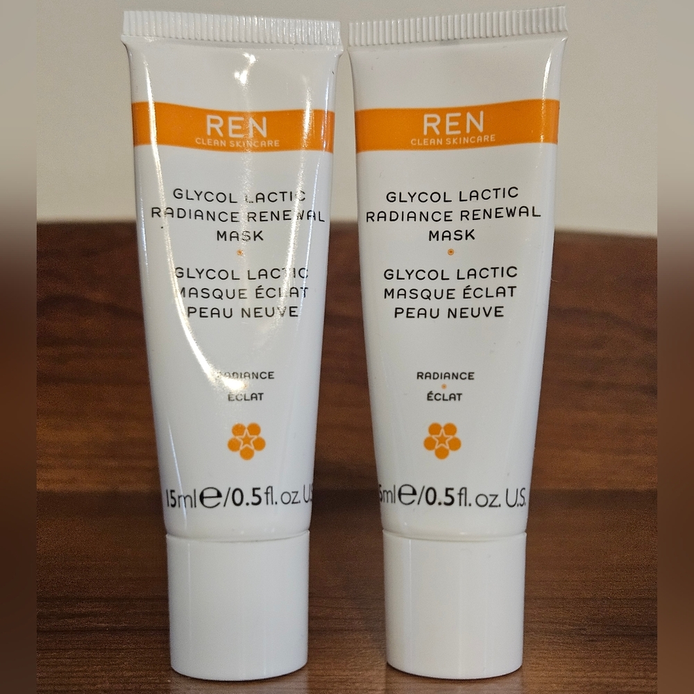 REN Glycol Lactic Radiance Renewal Mask AHA Travel Minis